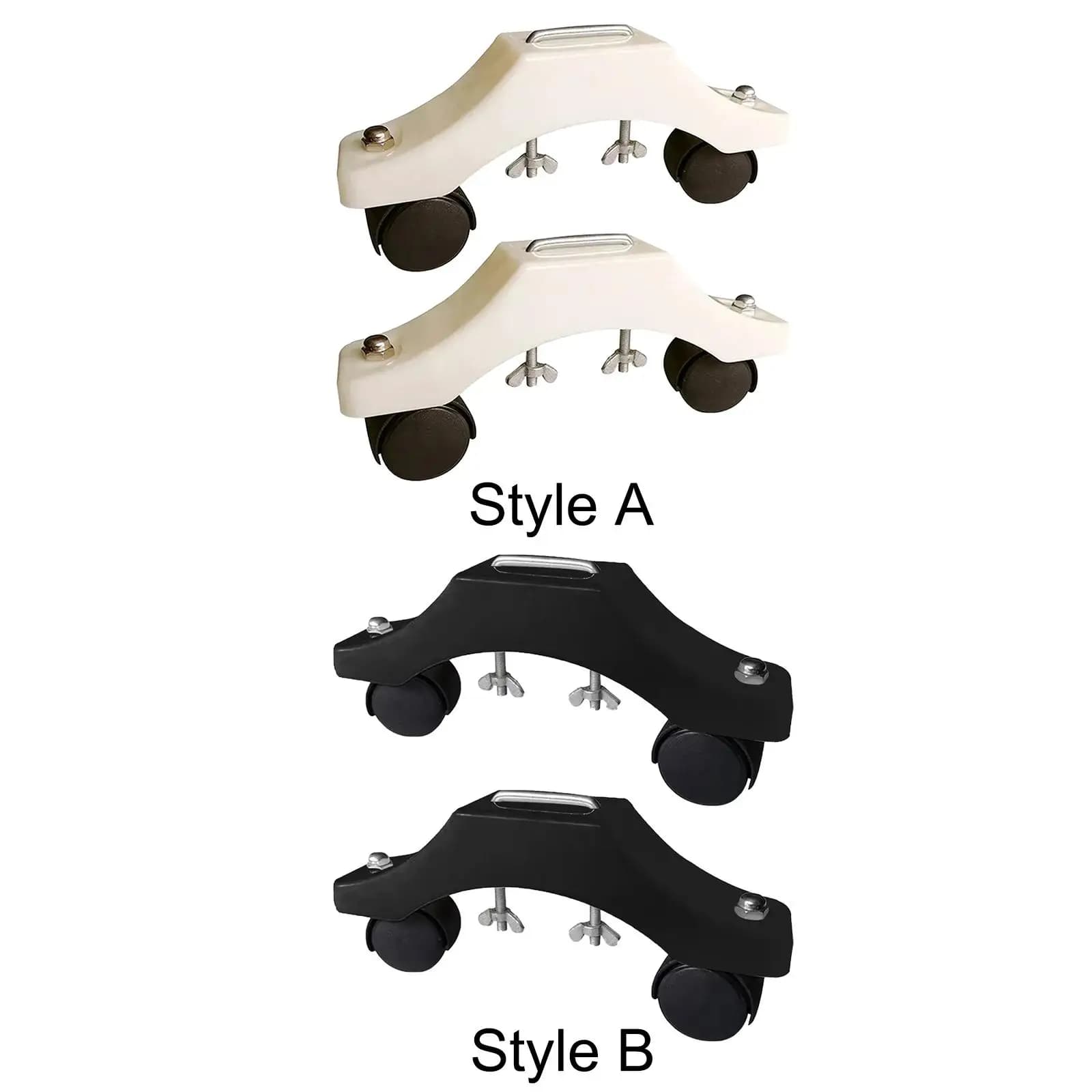 2 Pieces Infrared Heater Stand with Wheels Movable Holder Sturdy for Home Office Smooth Rolling Universal Accessory