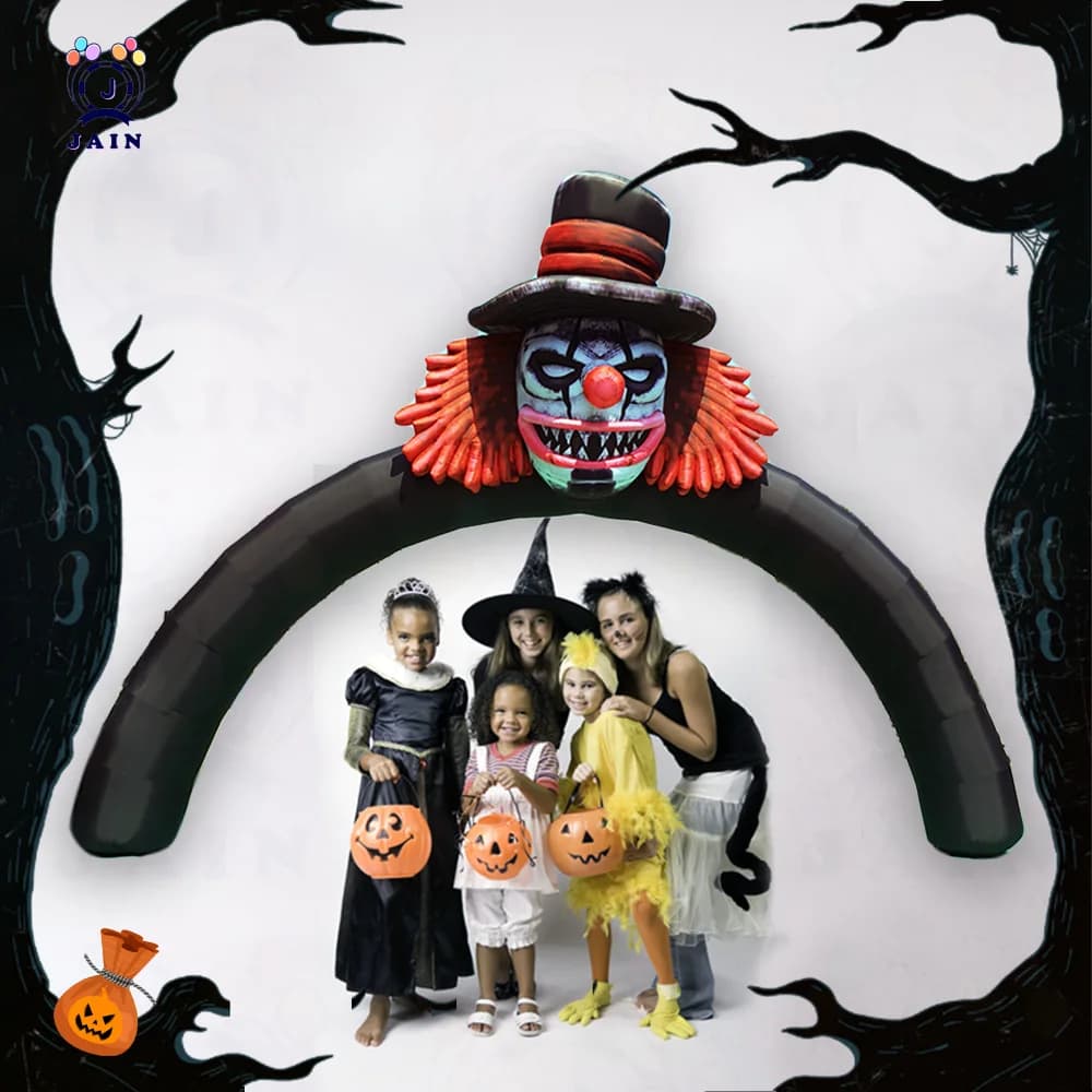 Halloween inflatable outdoor decoration, giant arch Halloween inflatable yard decoration with blower, Inflatable Halloween arch