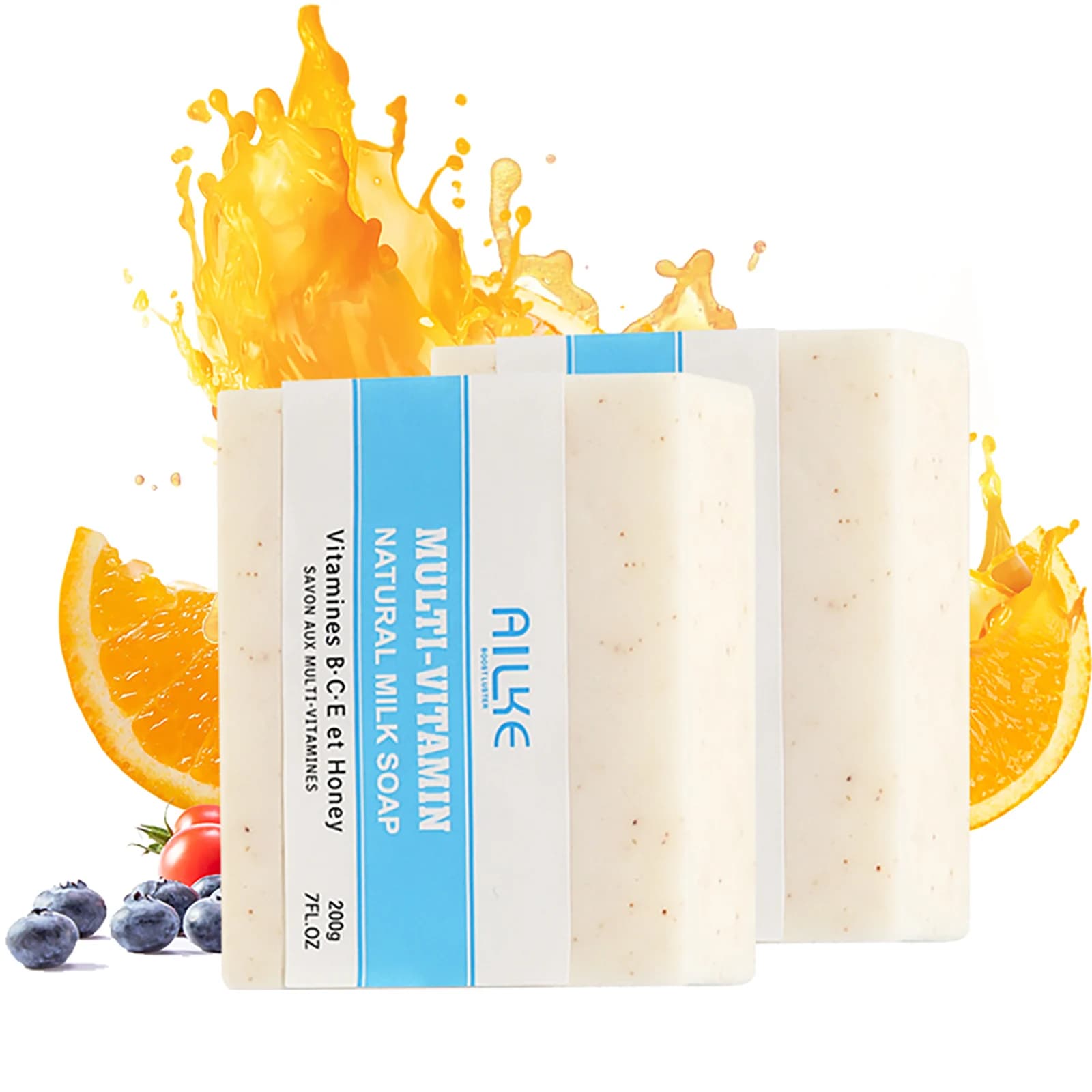 AILKE Milk Soap, Cleaning, Moisturizing, Refreshing and Nourishing Skin Care for a Radiant Complexion, For Face And Body Use