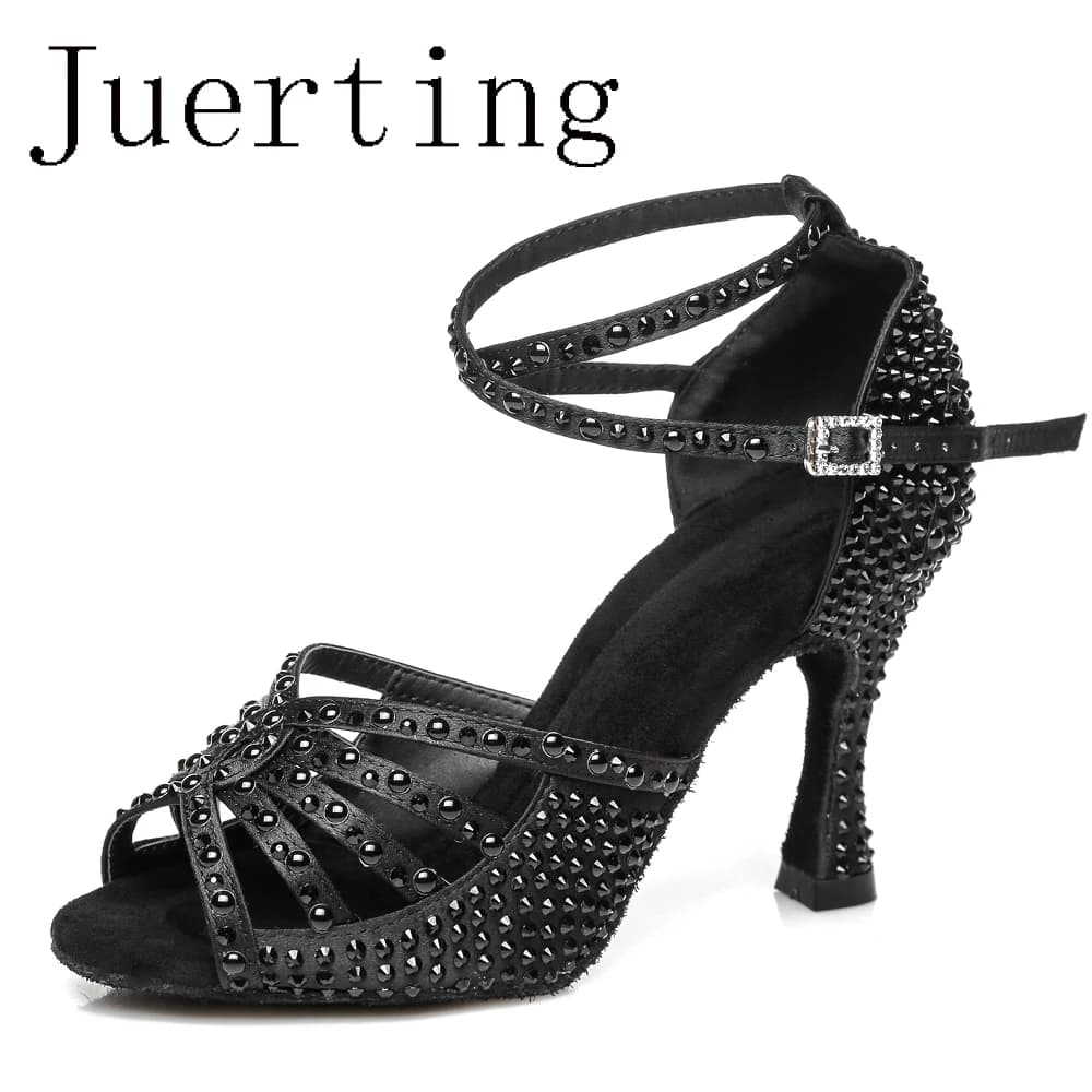 Juerting female adult International modern jazz dance Heels Chacha Latin Rumba Bachata Soft soled international dance salsa pear