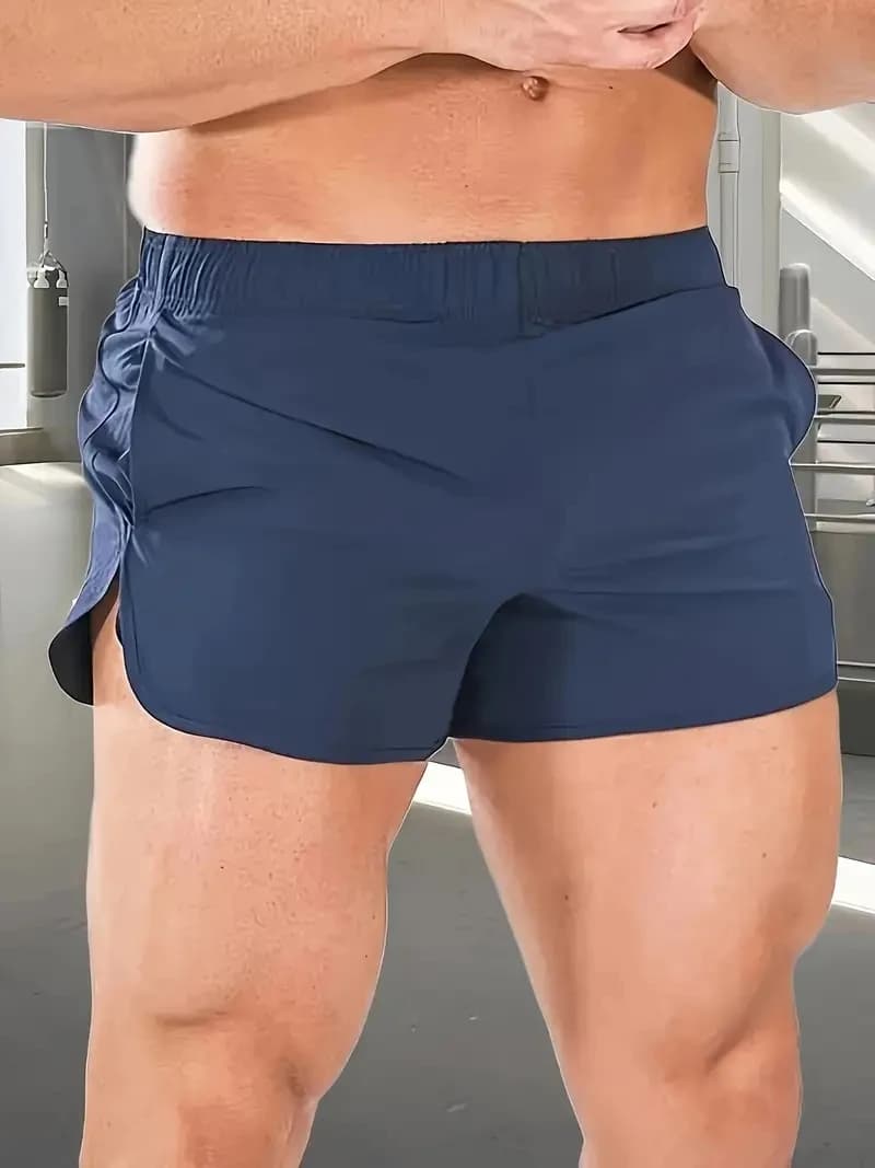 Summer Men's Sports Shorts Quick Drying, Breathable Athletic Training Shaping Sports and Leisure with Pockets, Elastic Waistband