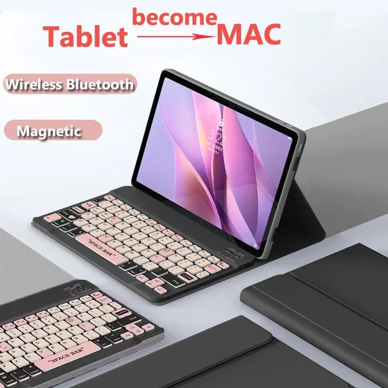Bluetooth Keyboard Case for Huawei Matepad Pro 12.2 Inch Air 12 2024 Pro 13.2 Magnetic Keyboard Leather Folio Stand Smart Case