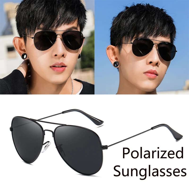 Luxury Men's Polarized Sunglasses Brand Designer Square Vintage Driving Sun Glasses UV400 Male Eyewear SunGlasses for Women Men
