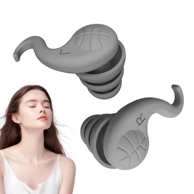Noise Cancelling Earplugs For Sleep Comfortable Ear Plugs For Snoring Silicone Earplugs For Sound Reduction Travel Noise