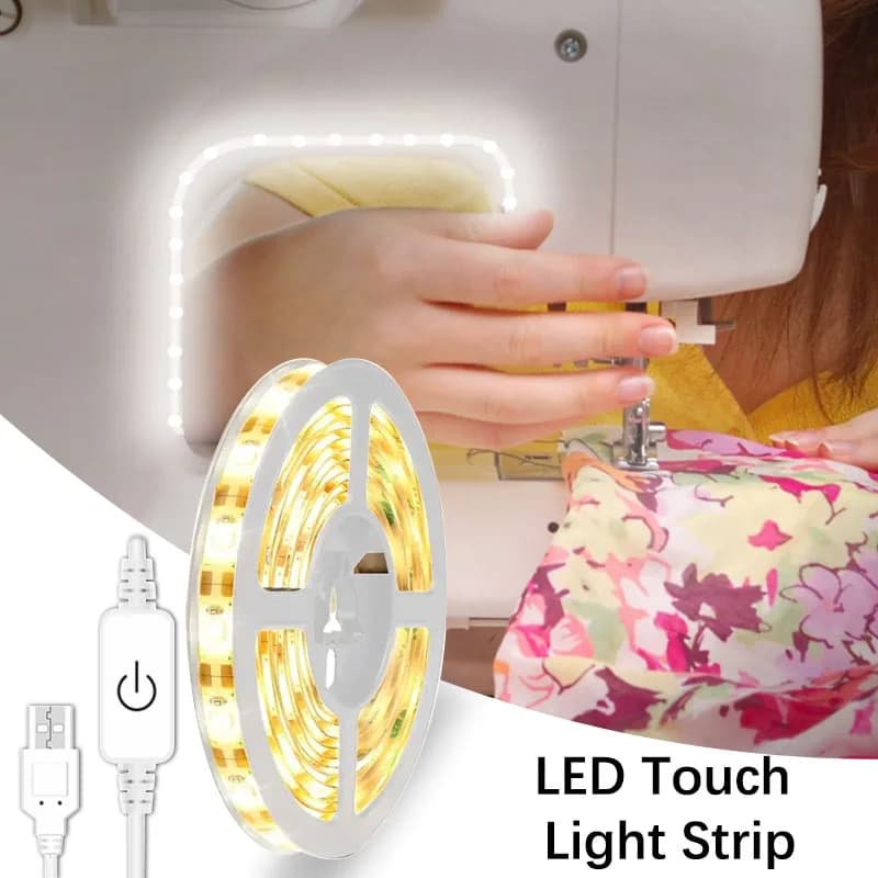 2835 LED Strip Light Touch Sensing 5V USB LED Flexible Lights Tape Ribbon Backlight For Room Cabinet Sewing Machine Lighting