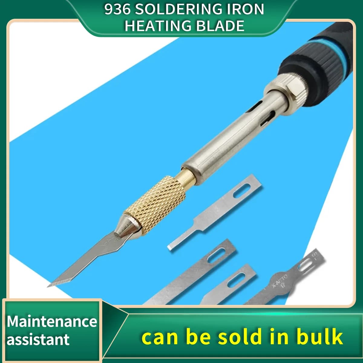 936 Soldering iron Heating Blade For Mobile phone Mainboard Glue Fingerprint IC repair Tool Back Cover Glass Glue Remove Tool