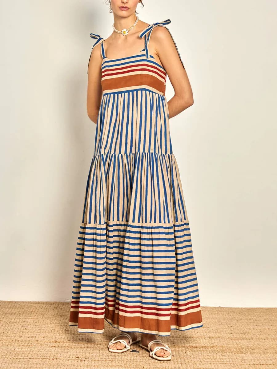 "Elevate Your Summer Wardrobe with Our Stylish Halter Neck Dresses in Blue and Red!"