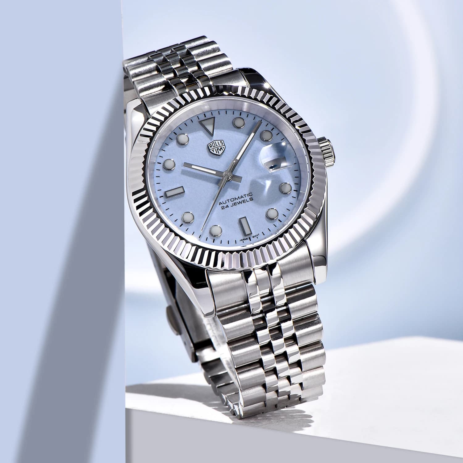 RollsTime 2025 Men's Watches Luxury Mechanical Wristwatches NH35A Automatic Watch For Men Luminous Dial Waterproof Sports Clock