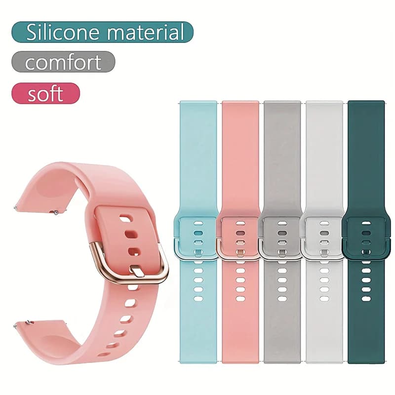 20 22mm Strap For Redmi Watch 5 lite Sport Band For Xiaomi Mi Watch 5 Active Silicone Wristband Bracelet smart Watch Accessories