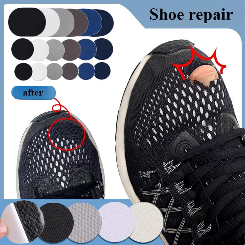 Sports Shoes Repair Stickers Suede Heel Protector Anti-Wear Repair Holes Self-adhesive Patches Insoles Pad Foot Care Insert