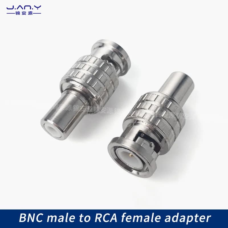 American BNC public to RCA female adapter head audio and video coaxial adapter plug AV lotus female socket to Q9 head copper