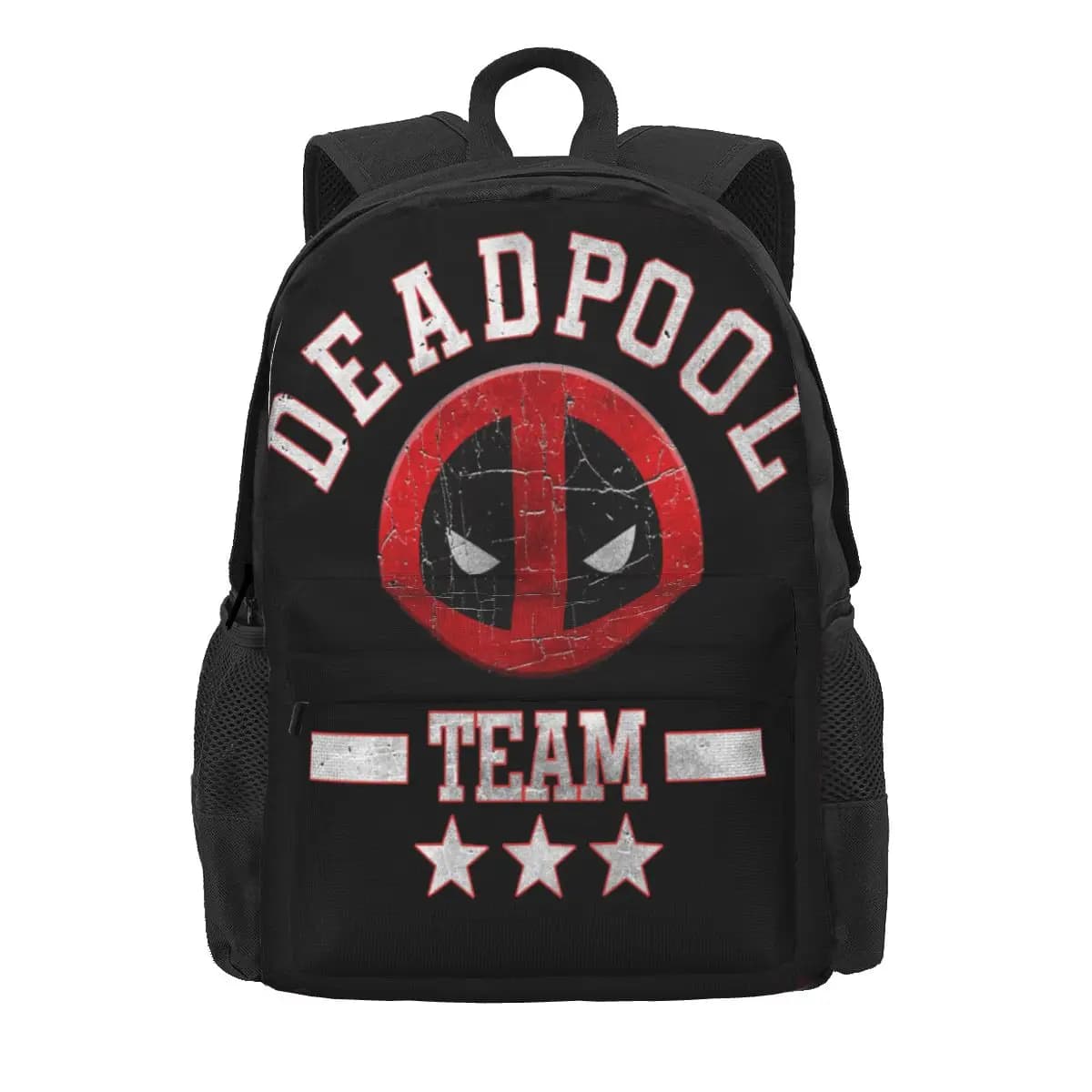 Deadpool Collegiate Stars Women Backpack Mochila Children School Bag Laptop Backpack Boys Girls Waterproof Travel Shoulder Bag