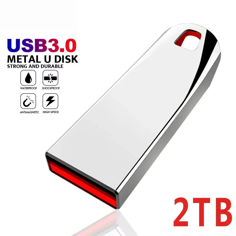 2025 2TB USB 3.0 Metal Flash Drives High Speed Pendrive 1TB 512GB 256GB Portable Usb Drive Waterproof Memoria Usb Flash Disk NEW