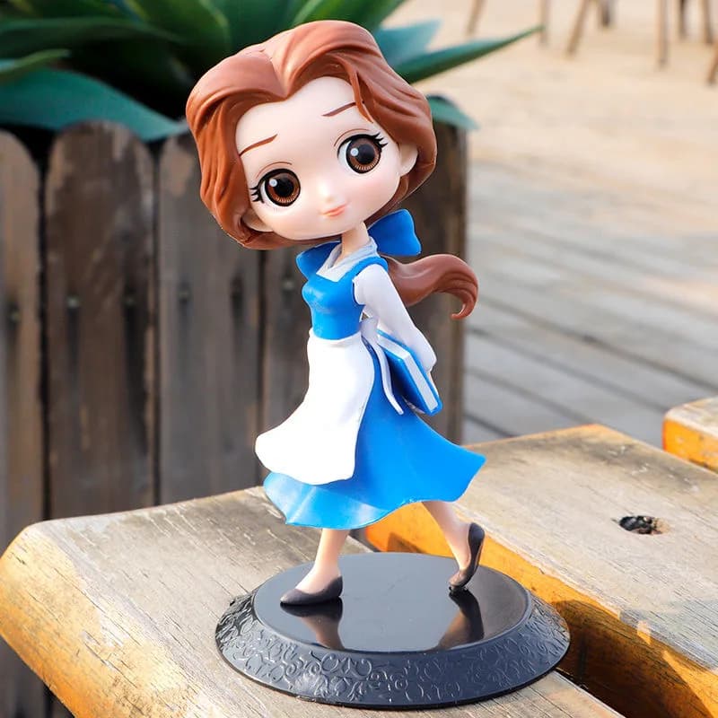 14cm Disney Q Posket Beauty and the Beast Toys Belle PVC Princess Figures Action Collectible Model Doll