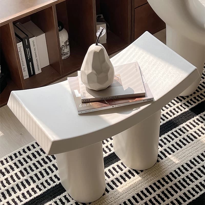 Nordic Europe Stools White Makeup Modern Foot Living Room Stools Pouf Vanity Black Sillas Para Sala De Estar Home Furniture