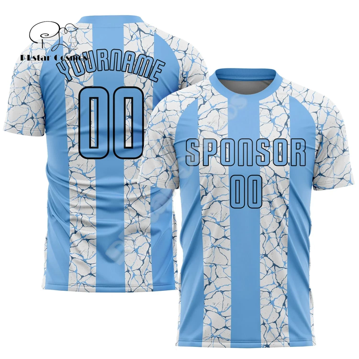 Custom Name Mesh Breathable Gradient Graffiti Soccer Football Retro 3DPrint Harajuku Summer Streetwear Short Sleeves T-Shirts 11