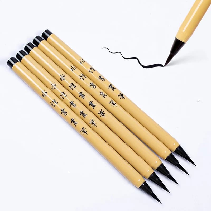 1 Pc Soft Headed Writing Brush Inkable Xiaokai Calligraphy Brush Chinese Painting Brush Beginner calligraphy Writing Pen