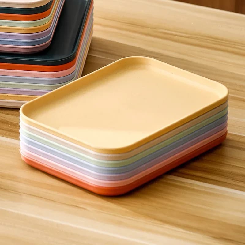 Birch Multi Use Large Capacity Serving Tray Plastic Practical Cooking Pan with Wire Rack Wire Mesh Tray Food Wire Sheet Pan Rack