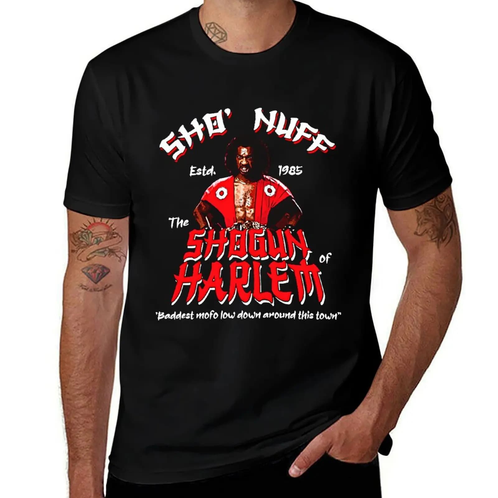 Sho' Nuff Shogun of Harlem T-Shirt vintage graphic tee oversized graphic tee rapper graphic tees mens big and tall t shirts