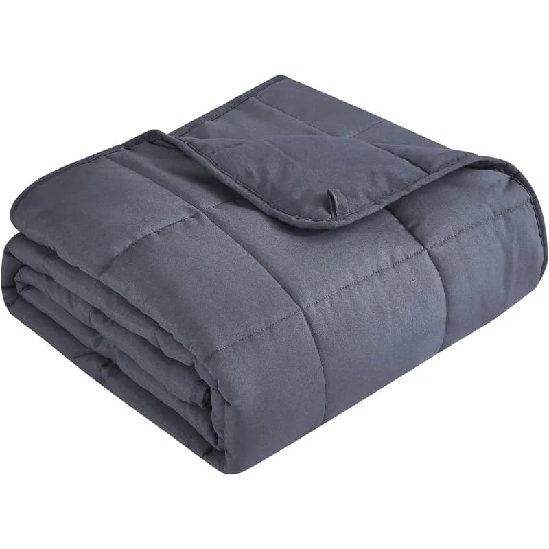 Weighted Blanket (20lbs 60"x80" Queen Size) Breathable Heavy Microfiber Material with Glass Beads Big Blanket，home.