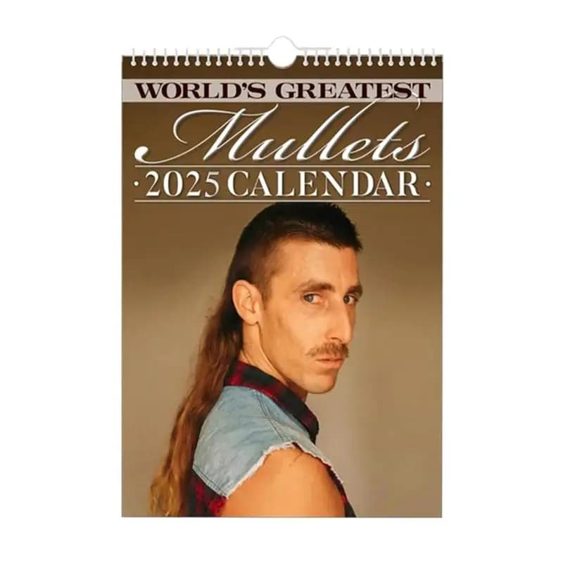 2025 Mullet Calendar Hair Stylist The Worlds Greatest Mullets Calendar For Family Whole Year And Daily Planner Christmas Gifts