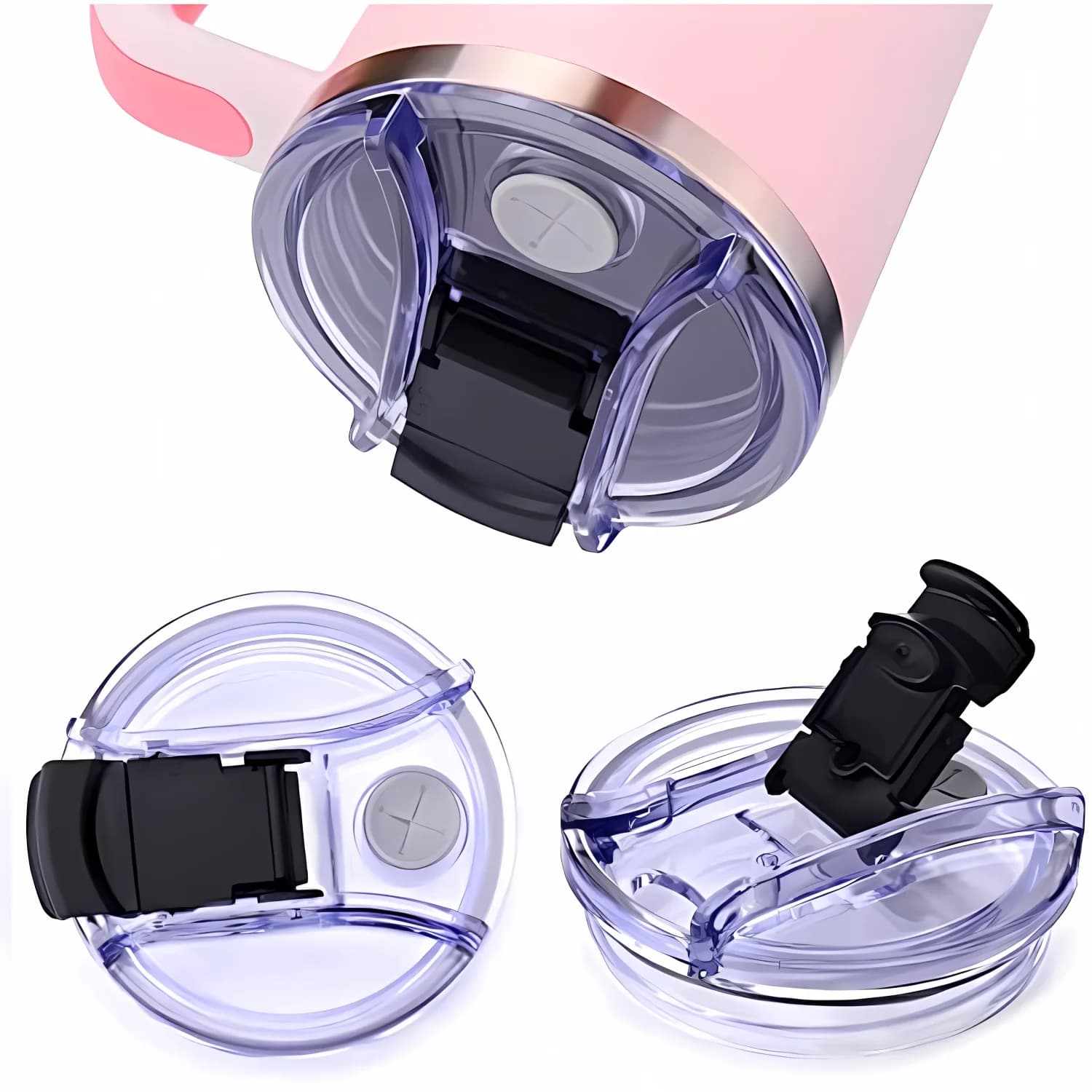 1pc Leak-proof Lid For 40oz Tumbler Cup, Spill Proof Tumbler Covers, Replacement Cover For Stanley Cup Accessory