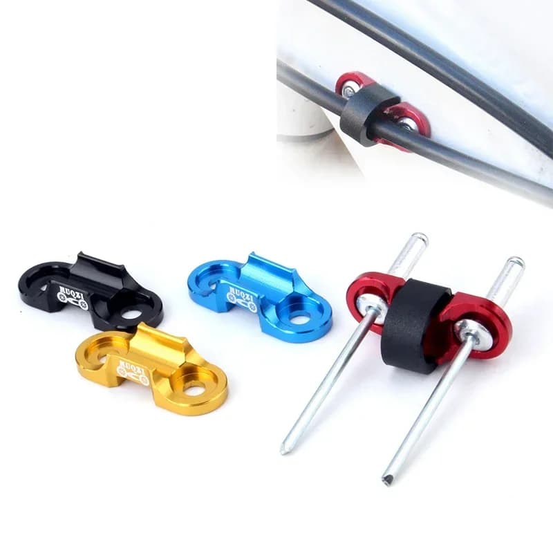 Bicycle Buckle Cable Guide Bike Brake Line Components Part Threaded Base Bolts Holder Aluminum Alloy Wire Tidy