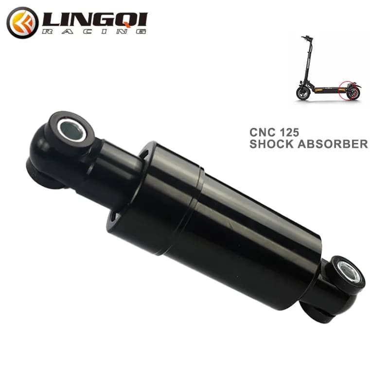 LINGQI RACING Electric Scooter 125mm CNC Shock Damper Motorcycle Suspension Spring Front Rear Wheel Shocks Absorber MTB Moto