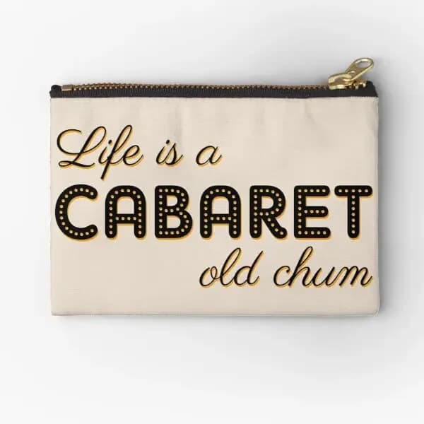 Life Is A Cabaret Old Chum  Zipper Pouches Key Wallet Pure Cosmetic Pocket Women Coin Panties Money Bag Men Socks Small