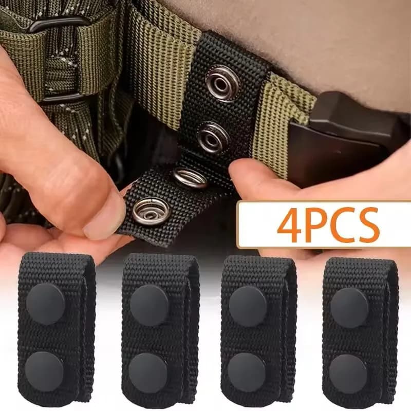 4Pcs Multi Functional Tactical Belt Double Nylon Buckle Portable Belts Accessory Equipment Outdoor Sports Accessory Fixed Buckle