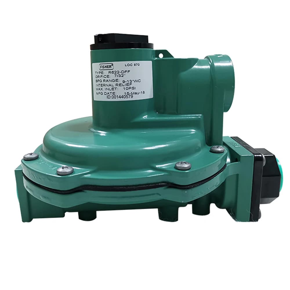Commercial industrial pneumatic regulators for natural gas pressure reducing valves