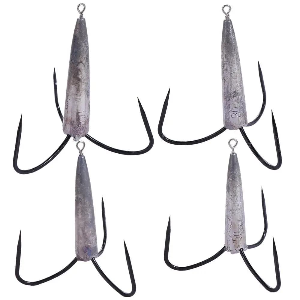 Super Sharp Huge Treble Hooks Barbed Round Bend Treble Three Hook Multiple Purpose Bend Angle Huge Fishhooks Wild Fishing