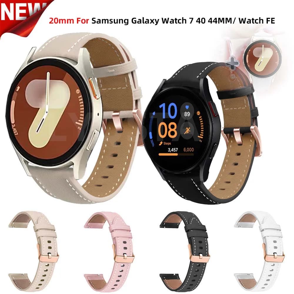 20mm Watch Band For Samsung Galaxy Watch 7/6/5/4 44mm 40mm/Classic 42 46mm 43 47mm 5 Pro 45mm Bracelet For Galax Watch FE Strap