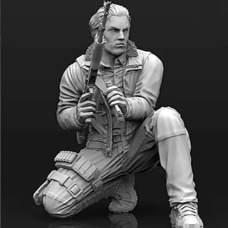 1/35 Scale Resin Figure Model Assembled Kits Modern Military Hobby Miniature 1 Figures Diorama Statue Unassambled Unpainted C537