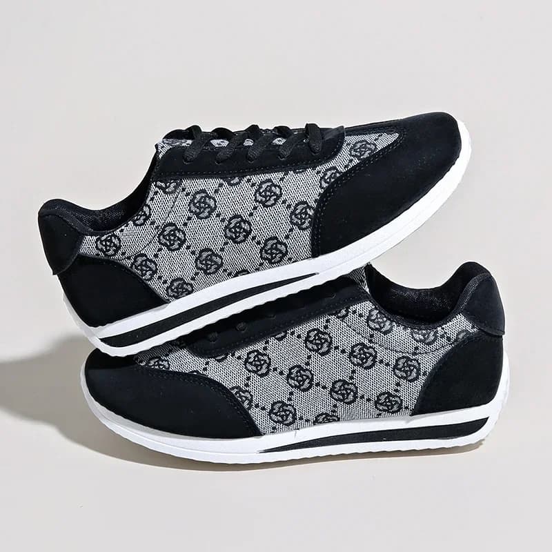 2024 Women's Summer New Fashion Print Designer  slip Flat Bottom Sports Shoes Outdoor Play Daily Comfortable Women's Shoes