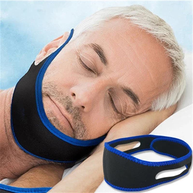 1PC CPAP Anti Snore Chin Strap Stop Snoring Adjustable Snore Belt Sleep Apnea Chin Support Straps Health Care Sleeping Aid Tools