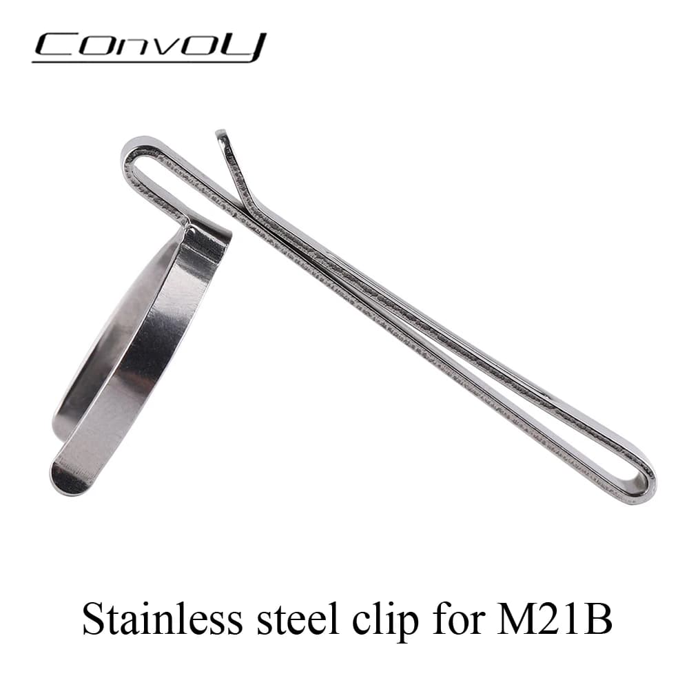 Stainless Steel Clip for Convoy M21B Flashlight
