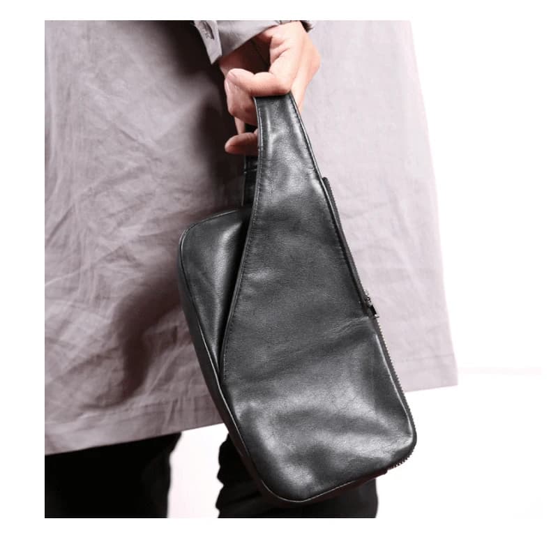Mini Hand Bag Cowskin Leather High Quality Men Clutch Casual Storage Wallet Cell Phone Bags