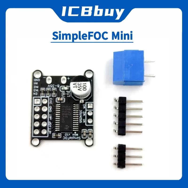 SimpleFOC Mini DRV8313 Module DC Brushless Motor Driver Board FOC Control Driver SVPWM Control DC 8-30V