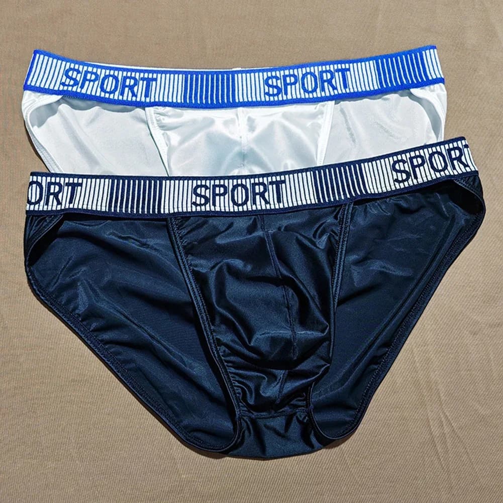 Men High Fork Briefs Mid Waist Elastic Sexy Lingerie Breathable U Convex Underpants Soft Soft SleepUnisex Panties Men's Clothing