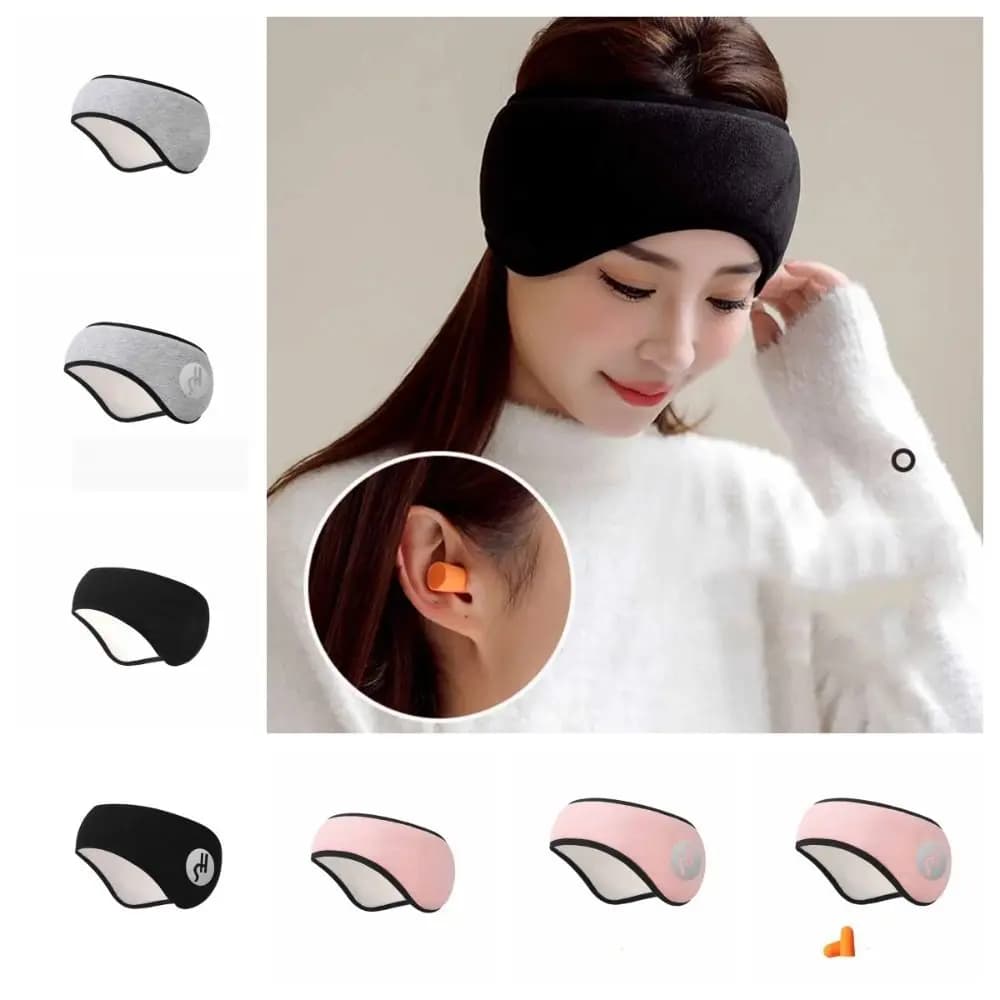 With Ear Muffs Soundproof Earmuffs Ear Defenders Soundproof Sleep Mask Blackout Hearing Protection Anti-noise