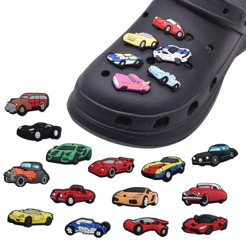 Car Shoe Charms for Crocs Accessorie Car Decorations Boys Girls Kids Women Teens Christmas Gifts Birthday Party Favors Pins