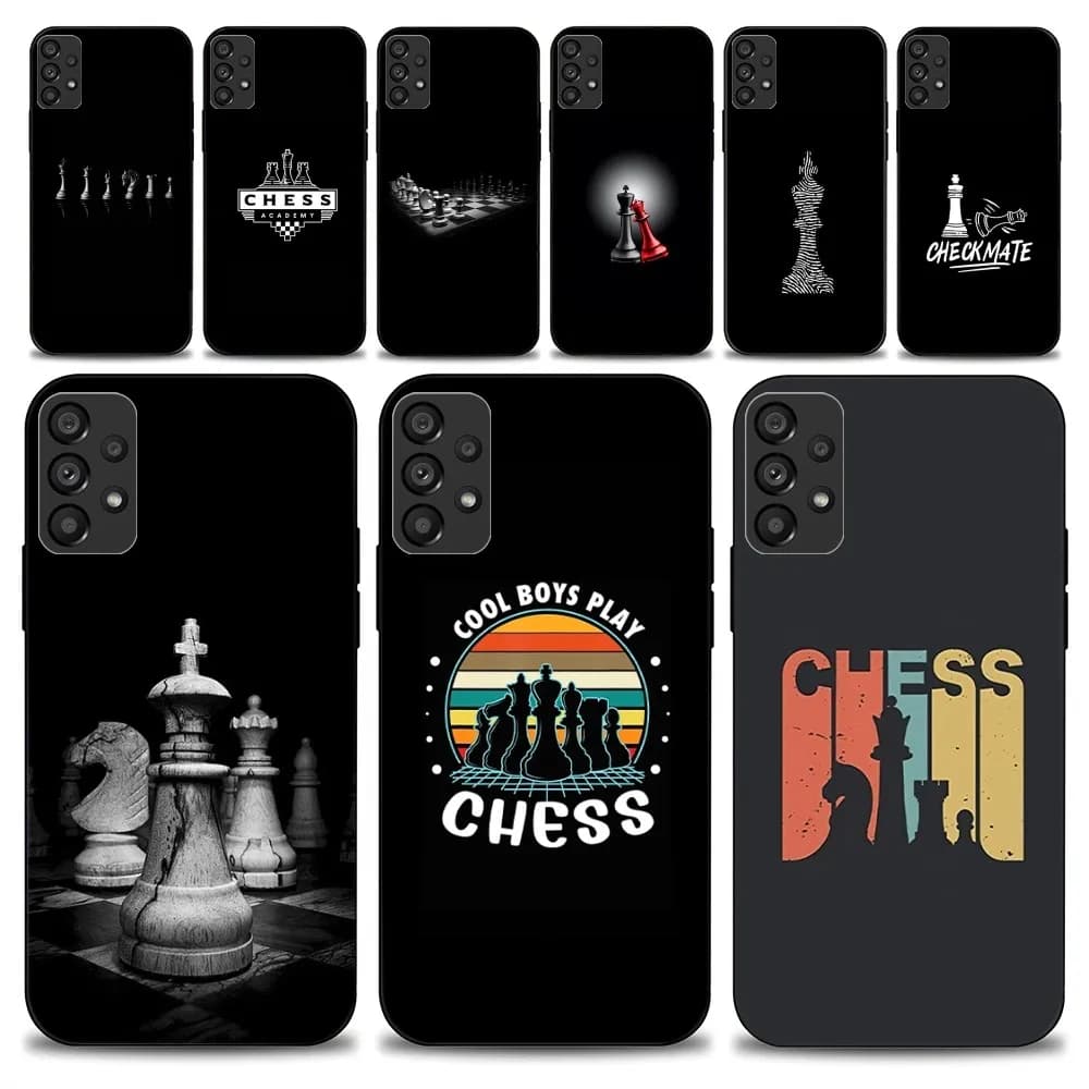 CHESS CHECK MATE Phone Case For Samsung Galaxy S22 S23 Ultra S21 S20 FE Plus Note 20 Soft Cover