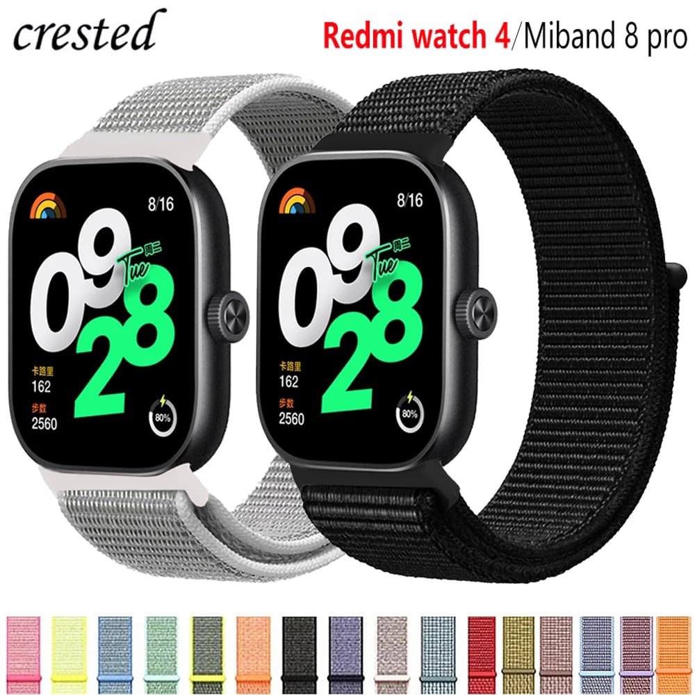 Nylon Loop for Xiaomi Redmi Watch 4 Strap accessories Original sports Breathable correa Replacement bracelet mi band 8 pro Band