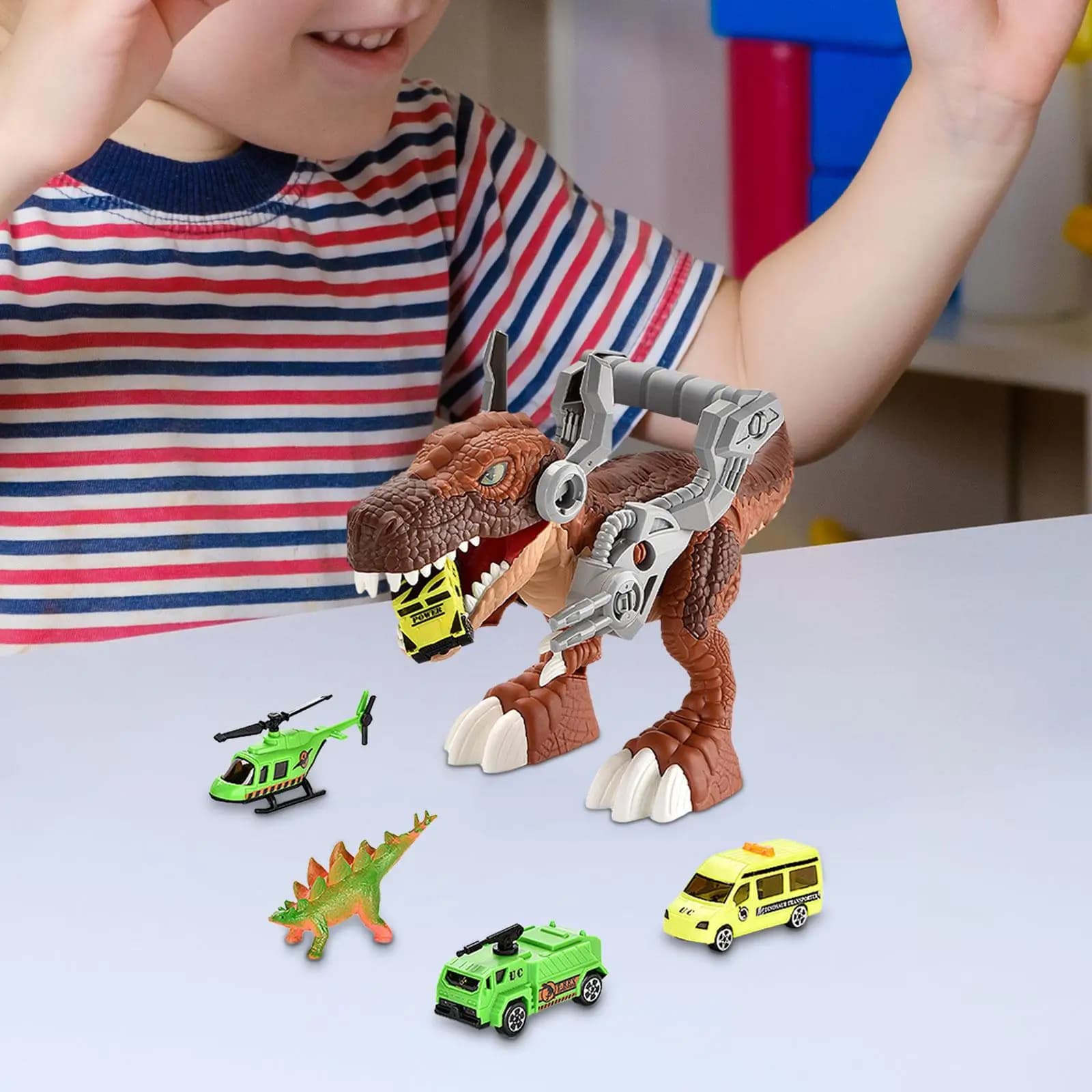 Dinosaur Swallowing Vehicle Dinosaur Truck Car Toy for Students Couples Kids