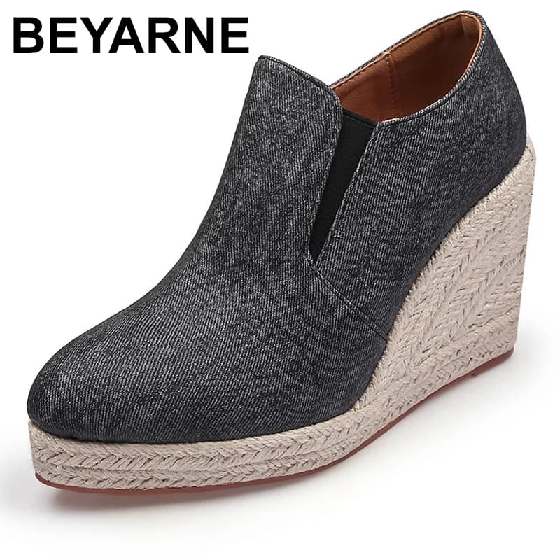 Winter Shoes Women Pointed Toe Female Footwear Clogs Platform Elegant Casual Sneaker Autumn Dress Creepers Fall Slip-On Sexy