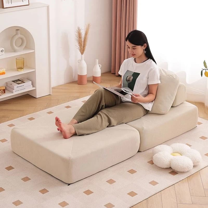 Modern Living Room Sofas Folding Lazy Sofa Chair Minimalism Individual Reclining Chair Creative Comfortable Home Furniture