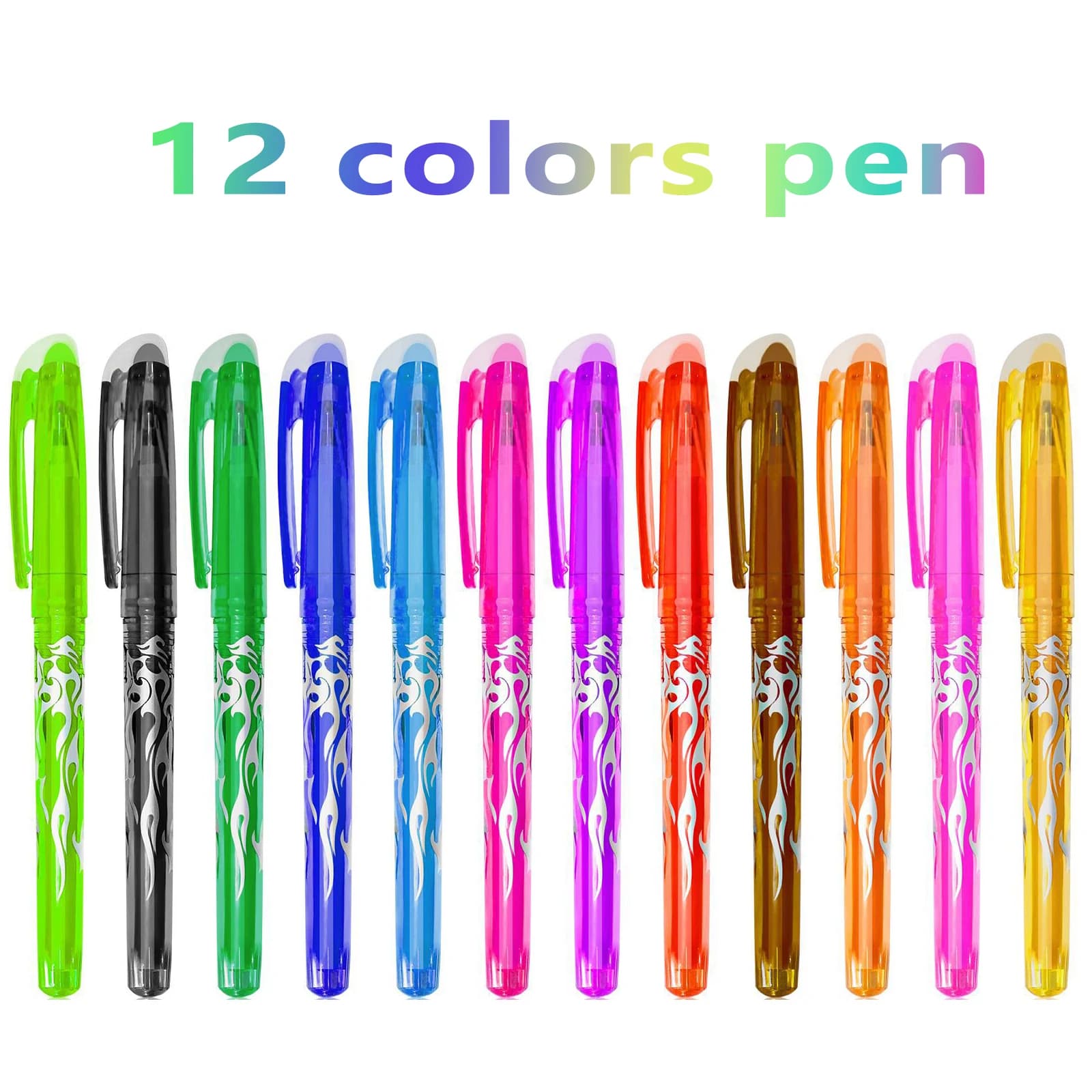 Multi-color Erasable Gel Pen 0.7mm Student Writing Creative Drawing Tools Office School Supply Stationery