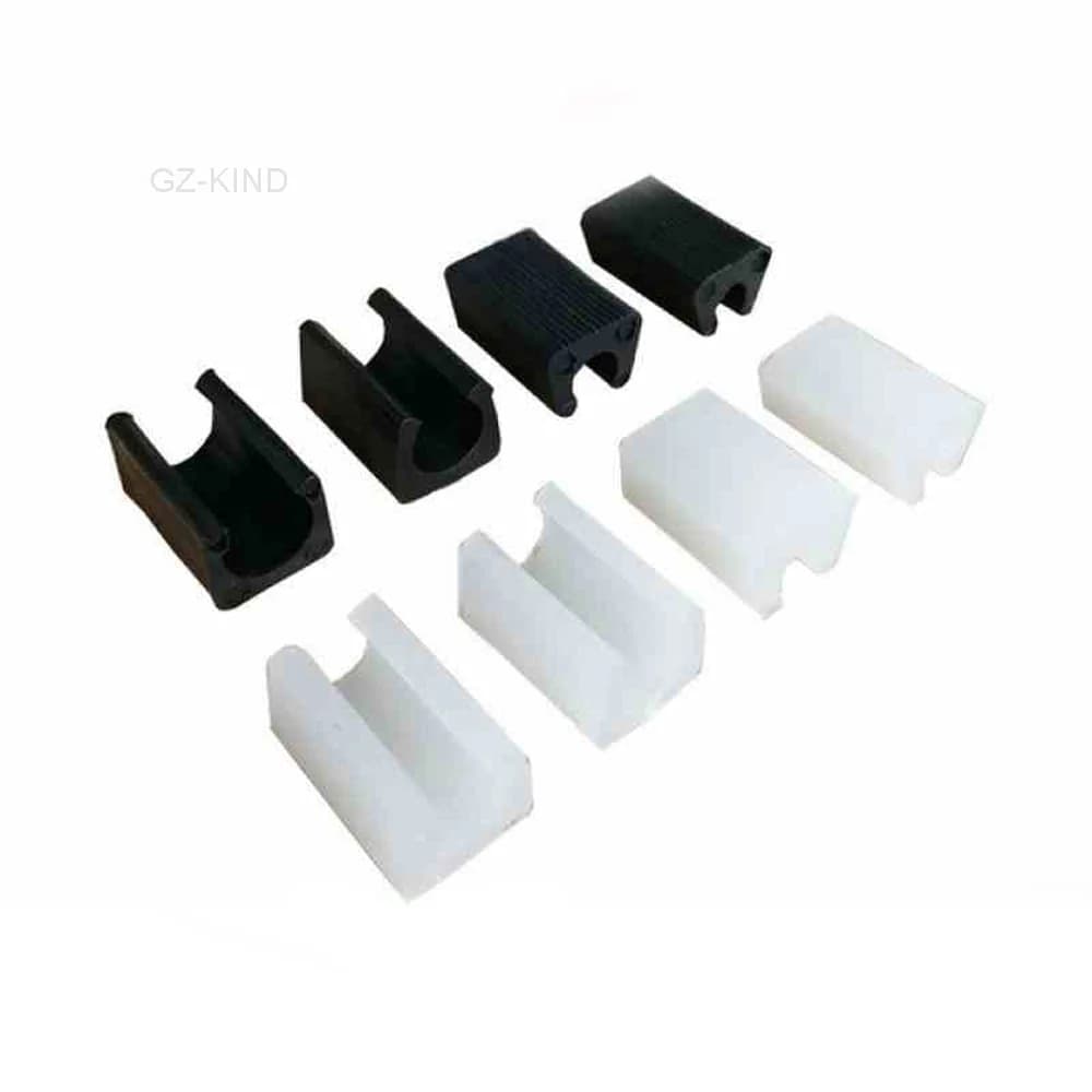 4 pcs 8/10/12/14mm Plastic Leg Chair Blocks Includes U Type Non-Slip Pipe Clamps Office Stool Foot Wrap Pad Floor Protectors