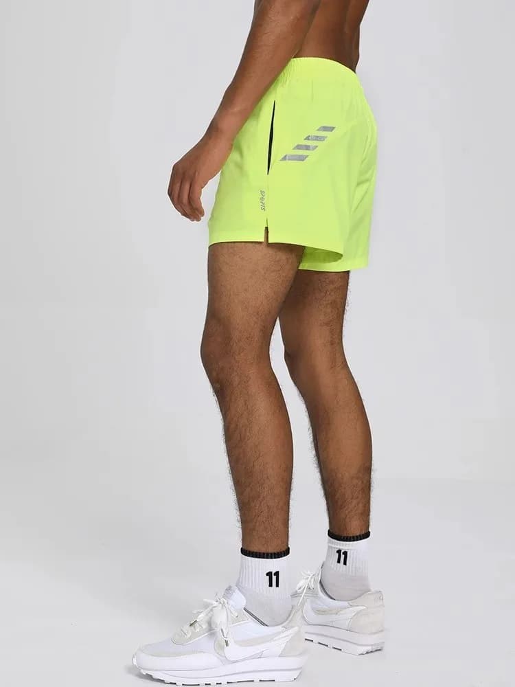 Men Sports Quick Drying Breathable Ice Silk Running Shorts Thin Style Fitness Student Training Track Field Three-Point Pants